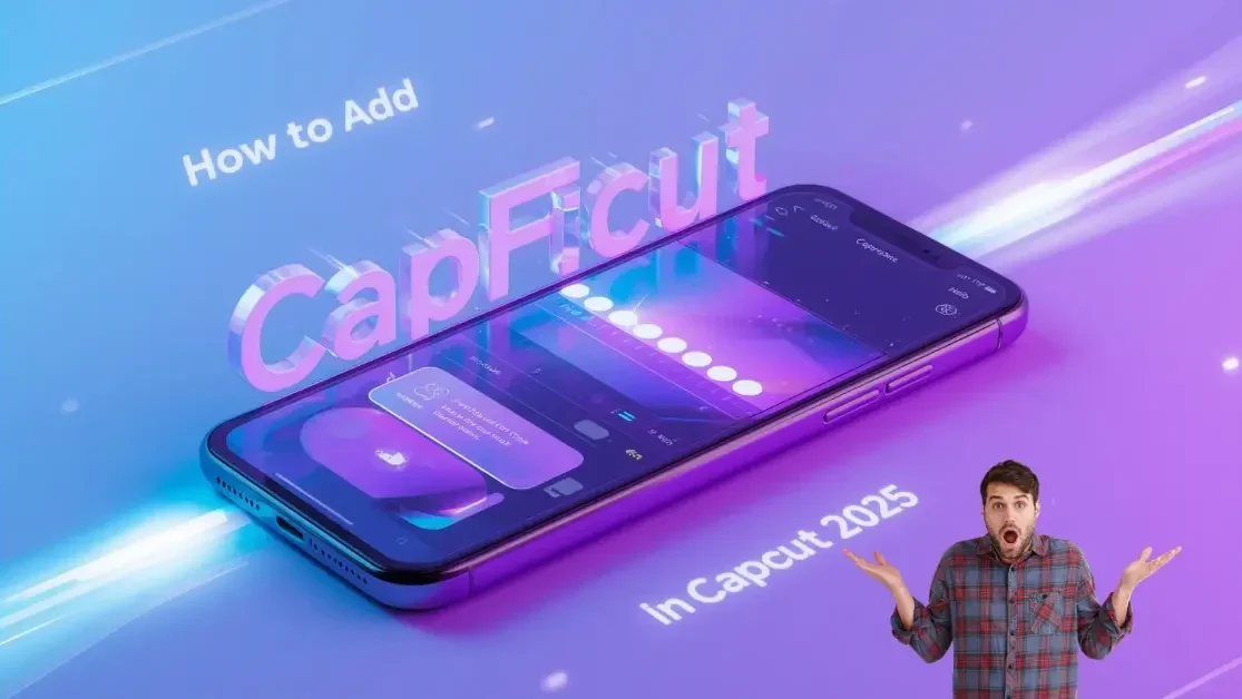 CapCut PC interface showing video timeline with keyframe diamonds and editing controls
