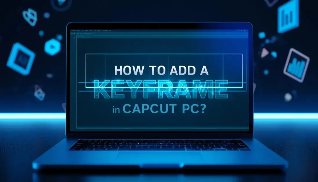How to Add a Keyframe in CapCut showing video timeline with red diamond icons and smooth animation controls