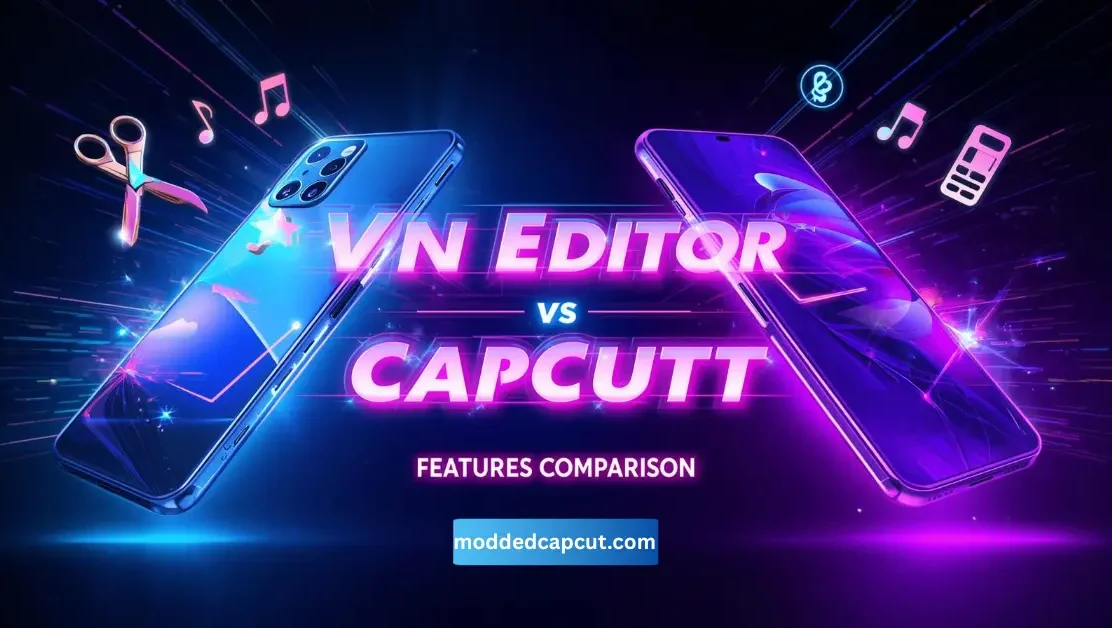 VN Editor vs CapCut detailed features comparison chart showing editing tools, effects, filters, pricing, and performance for 2025 users